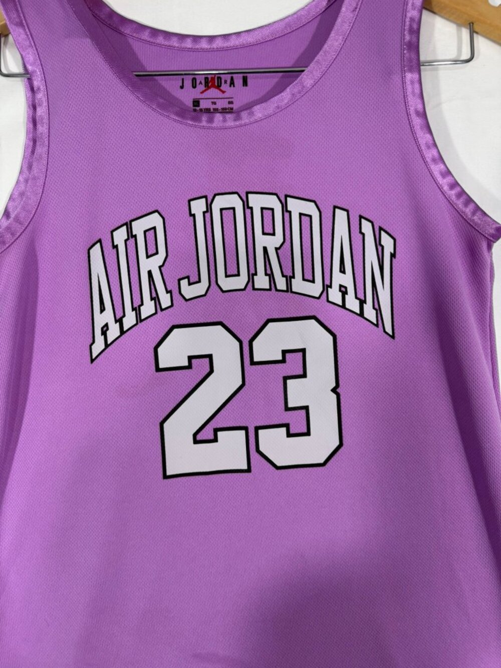 Air Jordan 23 Jersey Dress Girls XL 13-15 Purple Basketball Mesh Jumpman Nike - Picture 2 of 8